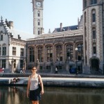 Canals in Ghent or Bruges