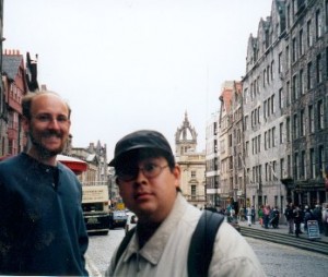 Fran & Josh on Royal Mile, Edinburgh