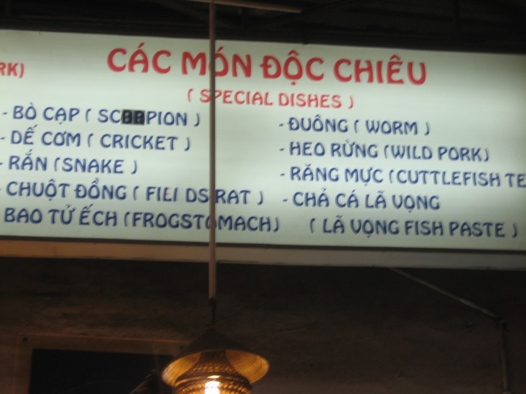 Menu HCMC